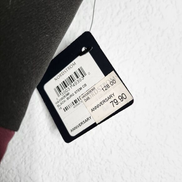 NWT Halogen Black Burgundy colorblock mock neck sheath dress - Picture 6 of 9